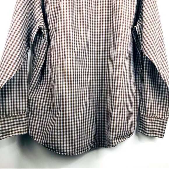 Timberland Cotton Brown and Gray Plaid Button Down Shirt - Picture 7 of 10